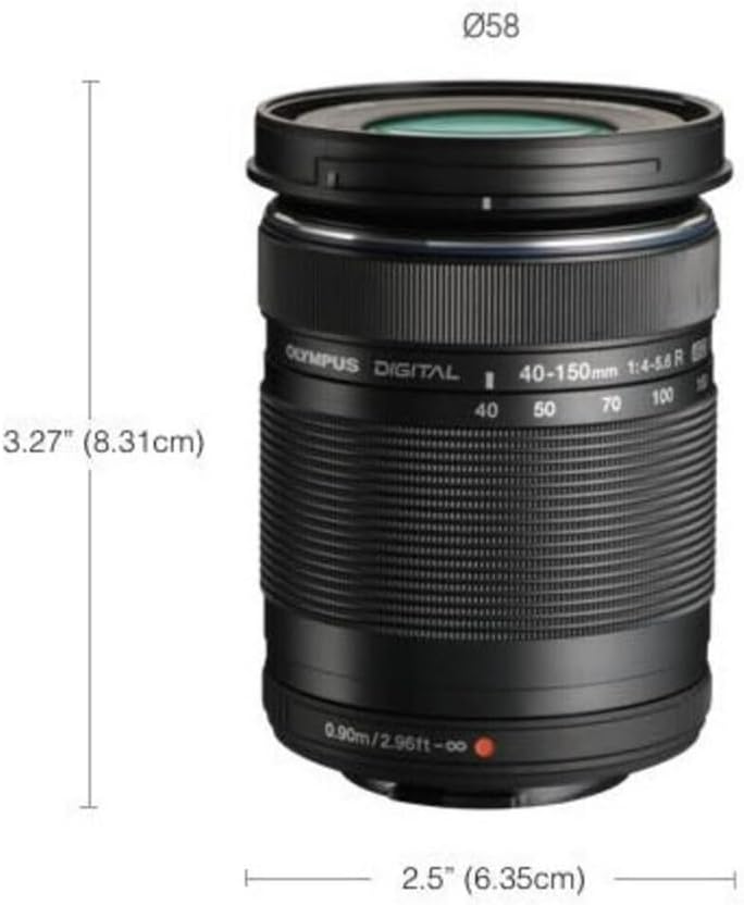 OM System M.Zuiko Digital ED 40-150mm F4.0-5.6 R Lens with High-Speed Imager AF and 30 to 8.2-Degree Angle of View (Black) - Image 3
